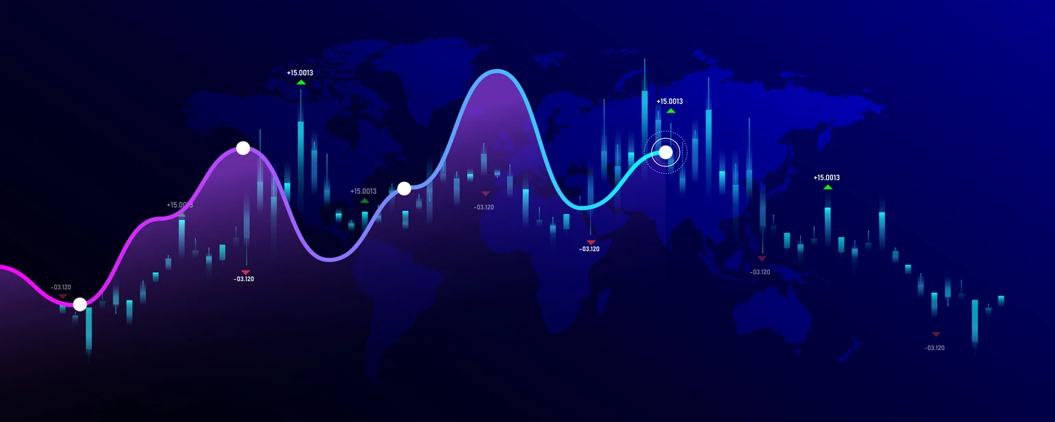 financial graph technology stock trading market trading