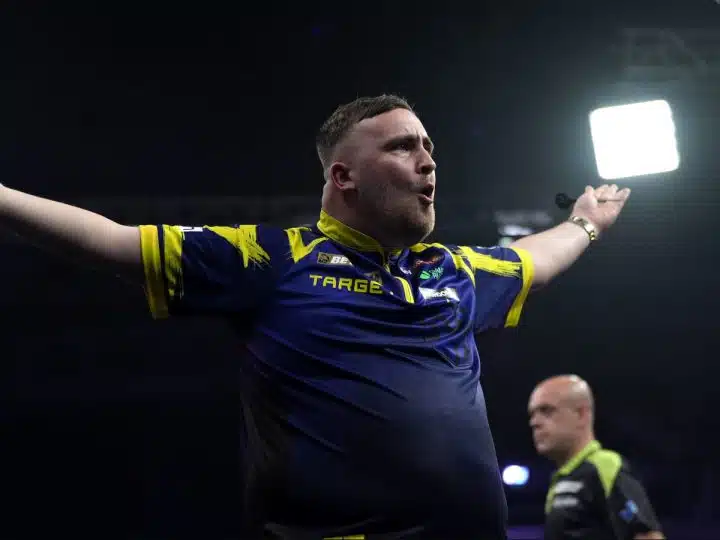 Luke Littler in Liverpool