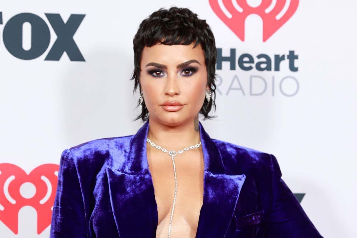 LOS ANGELES, CALIFORNIA - MAY 27: (EDITORIAL USE ONLY) Demi Lovato attends the 2021 iHeartRadio Music Awards at The Dolby Theatre in Los Angeles, California, which was broadcast live on FOX on May 27, 2021. (Photo by Emma McIntyre/Getty Images for iHeartM