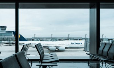 Travelers walk through Hartsfield-Jackson Atlanta International Airport in April 2020