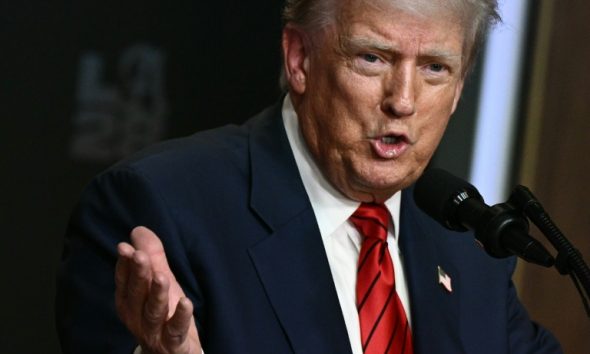 An order by President Donald Trump, raising tariffs on dozens of trading partners, took effect Thursday