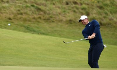Rory McIlroy battled to stay in contention at the British Open