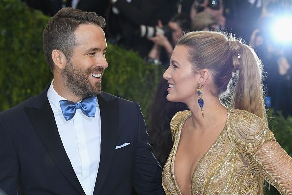 Ryan Reynolds (L) and Blake Lively attend the "Rei Kawakubo/Comme des Garcons: Art Of The In-Between" Costume Institute Gala at Metropolitan Museum of Art May 1, 2017 in New York City.