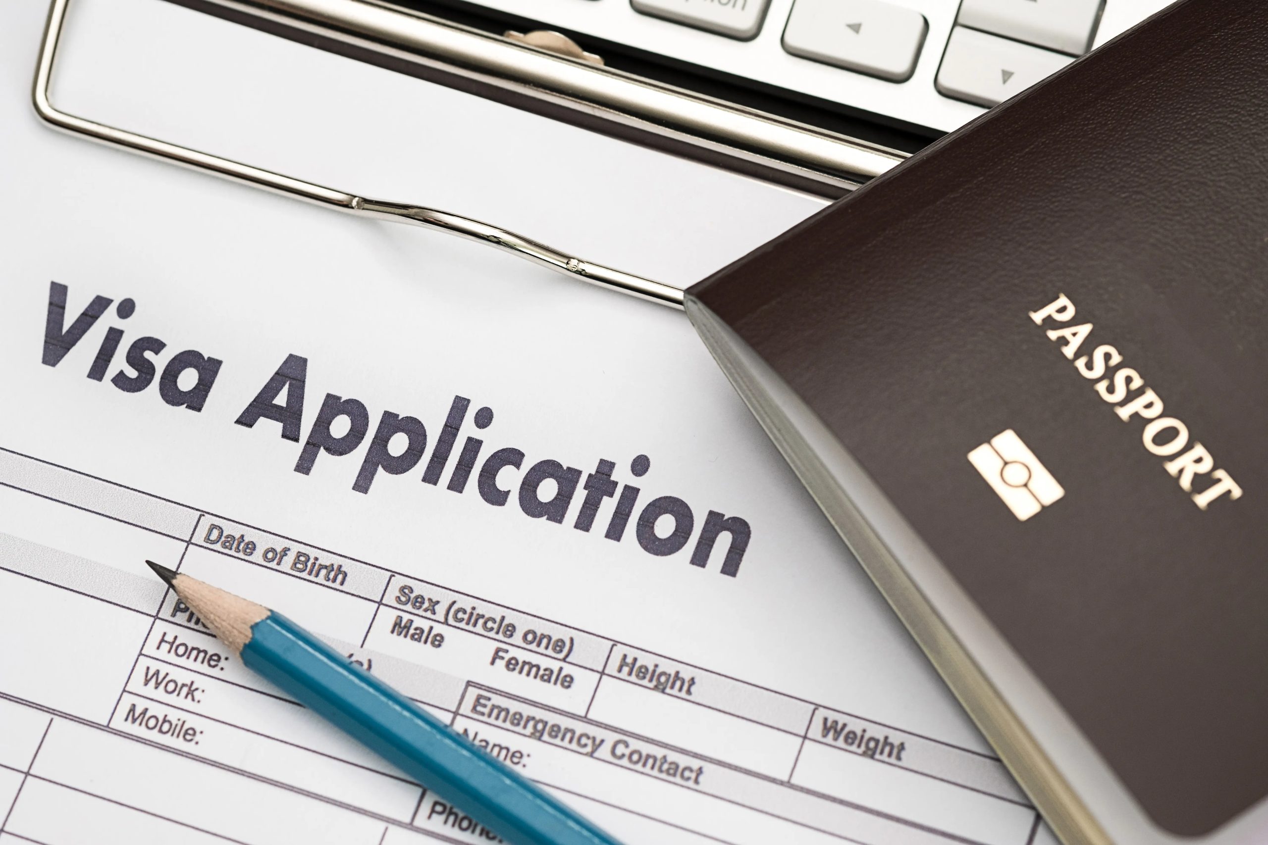 Visa,Application,Form,To,Travel,Immigration,A,Document,Money,For