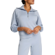 light blue quarter zip sweatshirt