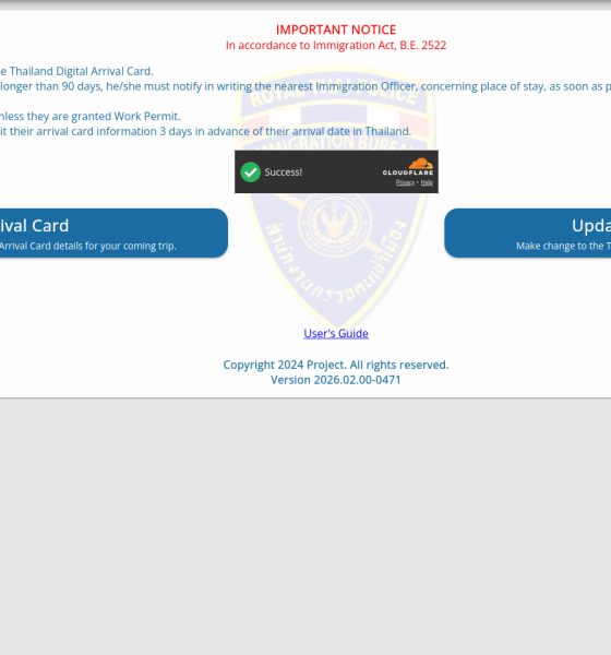 Thailand Warns 10% of Foreign Arrivals Used Fake TDAC Sites