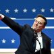 Tesla and SpaceX CEO Elon Musk gestures as he speaks in Washington on January 20, 2025, the day of US President Donald Trump's inauguration