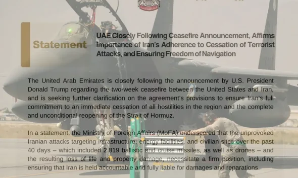 UAE wants compensation from Iran for 'unprovoked' retaliation