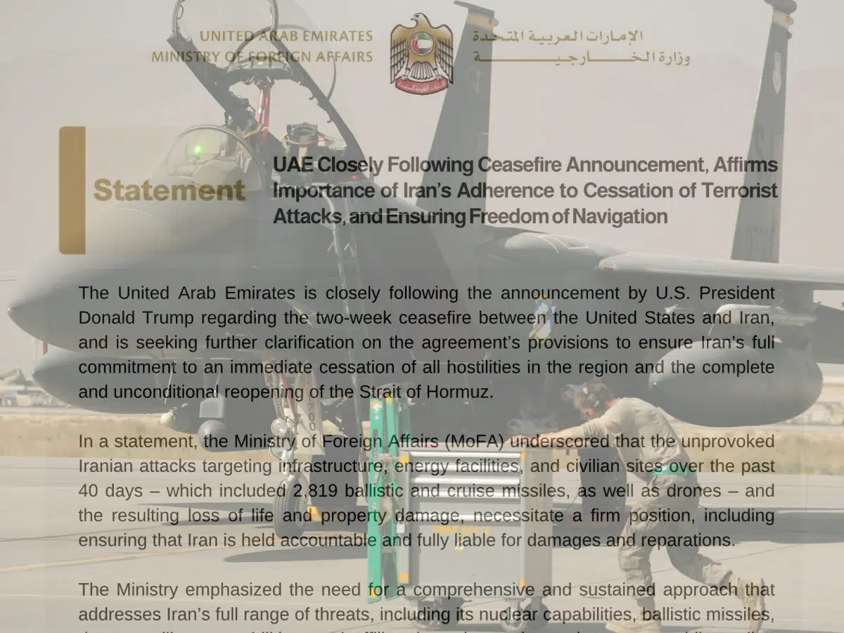 UAE wants compensation from Iran for 'unprovoked' retaliation