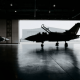 Military spending - an aircraft is stationary in an airplane hangar