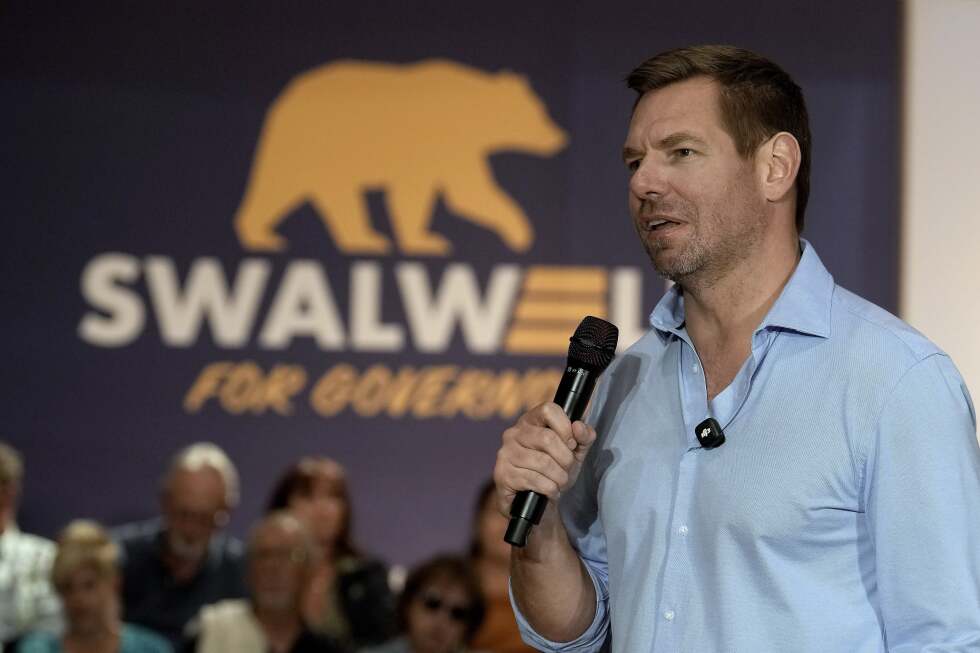 Swalwell is urged to quit California governor's race, resign from Congress