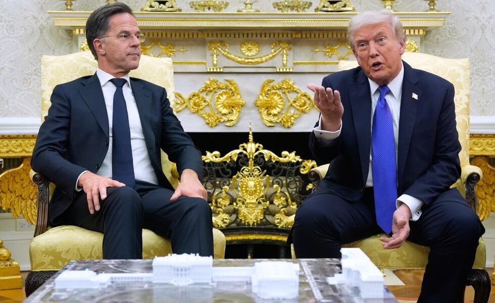 Trump meets NATO leader Rutte as he ponders quitting the alliance