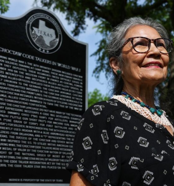 Descendants of Choctaw code talkers gather in Fort Worth for historical marker unveiling