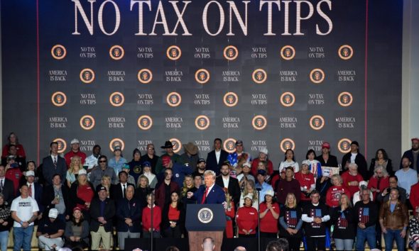 Few states have copied Trump's tax breaks for tips and overtime
