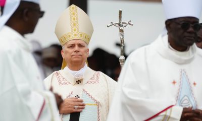 Pope says ‘not in my interest at all’ to debate Trump but will keep preaching peace