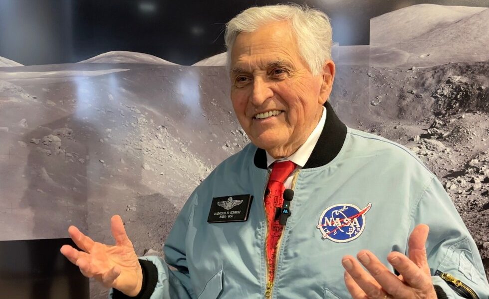 Apollo astronaut Schmitt cheers on new generation of moon missions