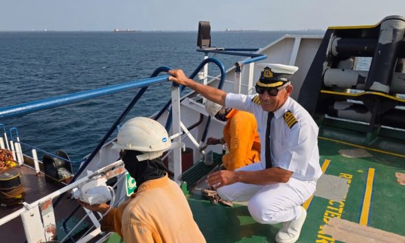 An Iraqi ship captain keeps sailing volatile waters despite risk of attacks