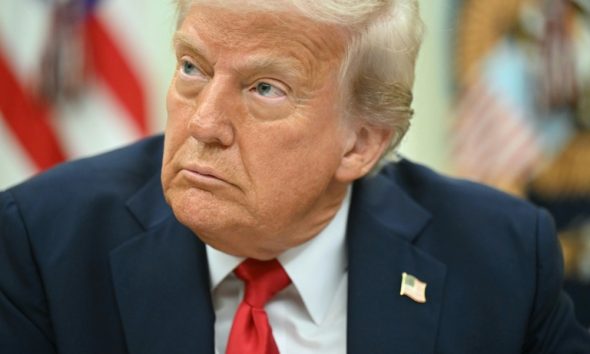 US President Donald Trump has shared a video posted by Bukele featuring heavily staged, militaristic and confrontational clips of migrants arriving in El Salvador