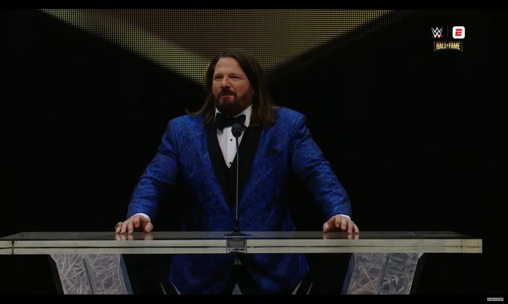 WWE Hall of Fame Class of 2026 AJ Styles
