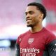 Jurrien Timber in Arsenal training