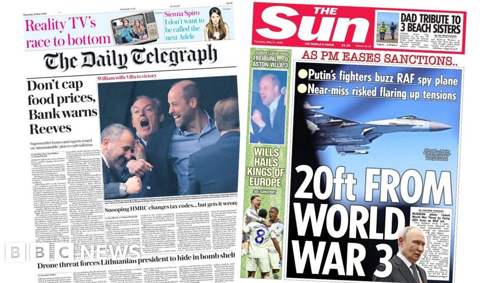 'Don't cap food prices' and '20ft from WW3'