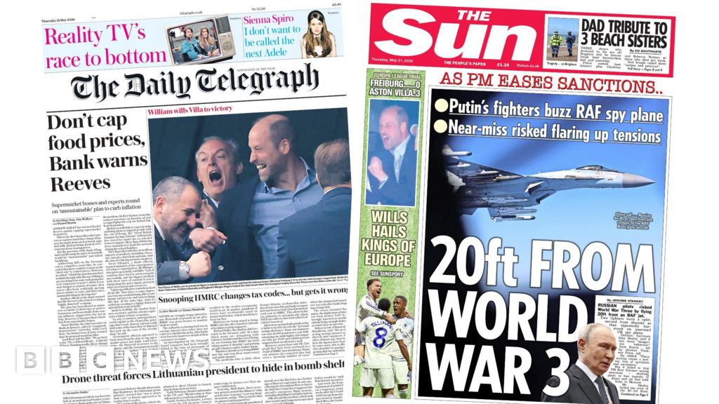 'Don't cap food prices' and '20ft from WW3'