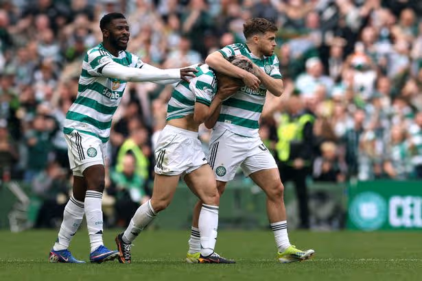 Celtic clinch fifth consecutive Scottish Premiership title with dramatic win over Hearts