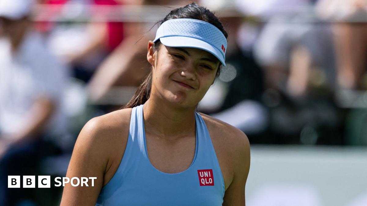 Sonay Kartal receives treatment during Indian Wells