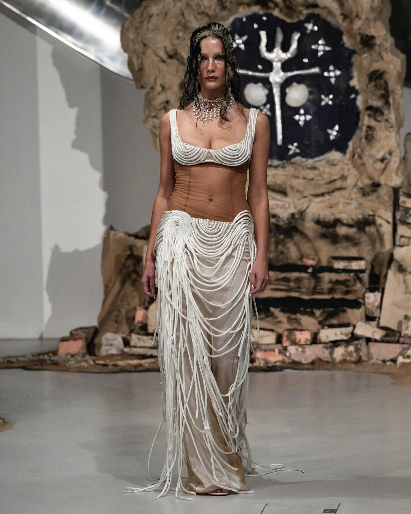1 Ciara Miller Summer House Reunion Dipseta Dress White Amanda West