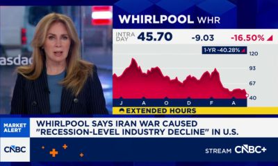 Whirlpool says Iran war caused 'recession-level industry decline' in U.S.
