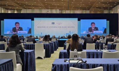 China calls for APEC cooperation as commerce minister skips opening