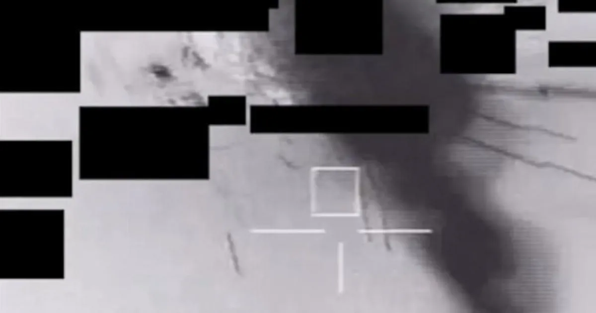 Fighter jet 'shoots down UFO' in newly declassified Pentagon video | News US