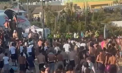 Police 'assaulted' in heatwave mass brawl on Bournemouth Beach | News UK