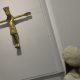 A 1,100-year-old pendent predates when Christianity was thought to have spread in Denmark. Above, a visitor views a different, twelfth century Danish copper crucifix at the British Museum in London March 4, 2014.