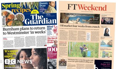 'Burnham plans to return' and 'Four weeks from crunch'