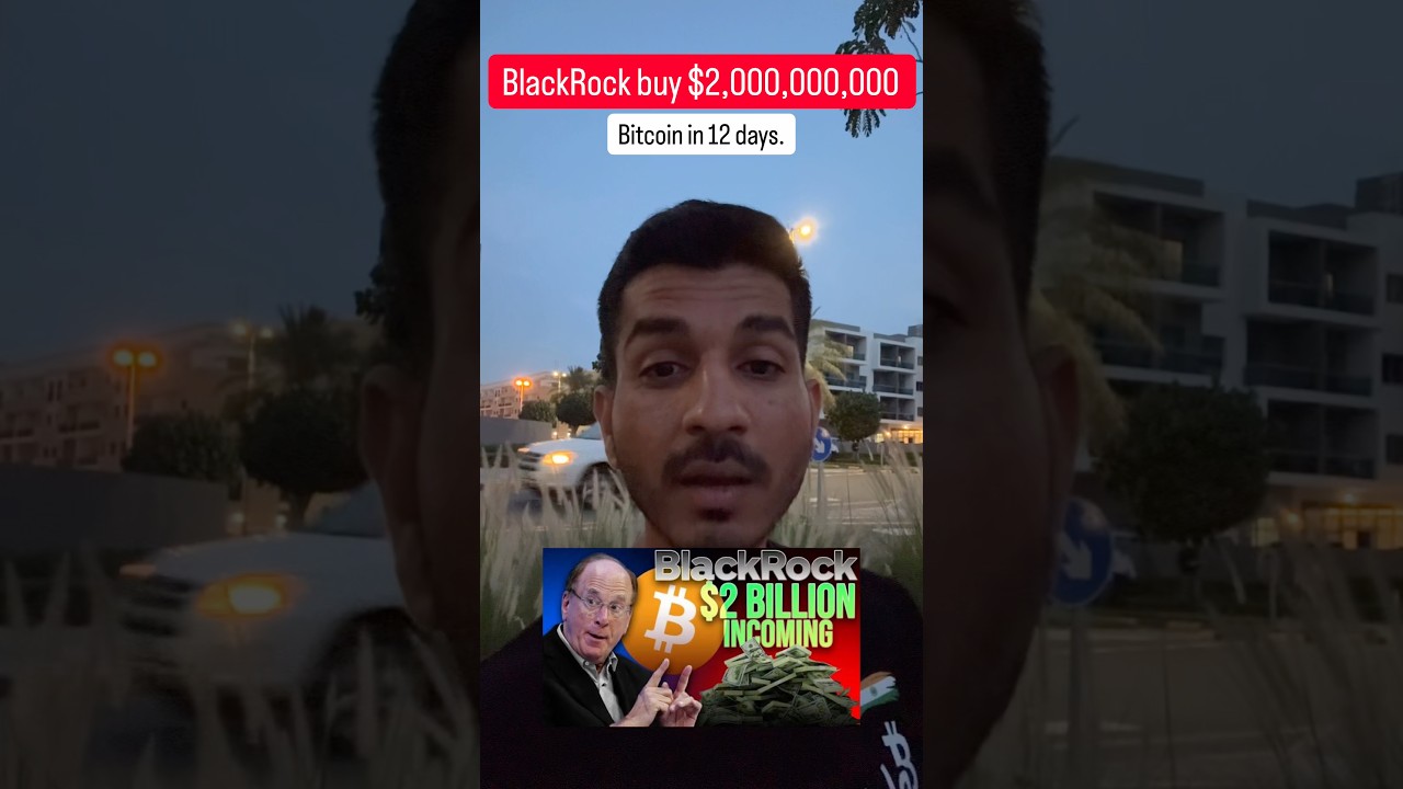 BlackRock Bought $2,000,000,000 worth of Bitcoin in 12 days straight