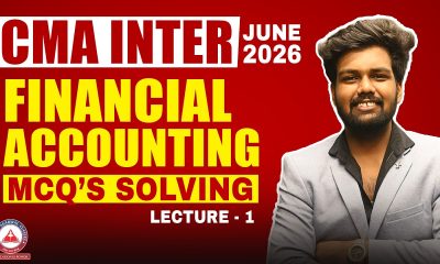 CMA Inter Financial Accounting | MCQs Solving Session 01 | June 2026 | SB9