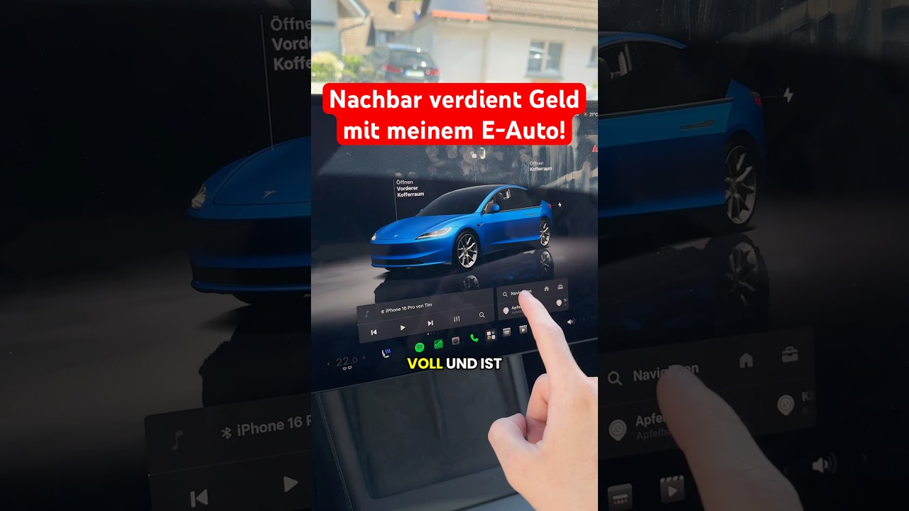 Nachbar verdient Geld mit meinem Tesla!