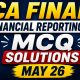 CA Final Financial Reporting MCQ solutions may 26 #financialreporting #fr #cafinal #mcqsolution