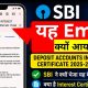 Deposit Accounts interest Certificate For Financial Year 2025-26 Ka Matlab,interest certificate sbi