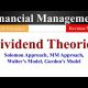 Dividend Models, Dividend Theories, Walter Model, Gordon Model, MM Approach, Financial Management