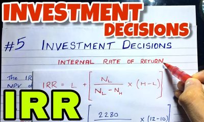 #5 Internal Rate of Return (IRR) - Investment Decision - Financial Management ~ B.COM / CMA / CA