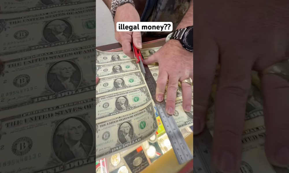 Are money sheets legal to cut and spend?