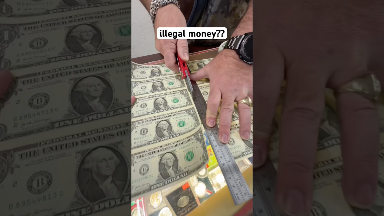 Are money sheets legal to cut and spend?