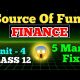 SOURCE OF FUND CLASS 12 ll Class 12 Finance Unit 4 ll Class 12 Finance Source Of Funds