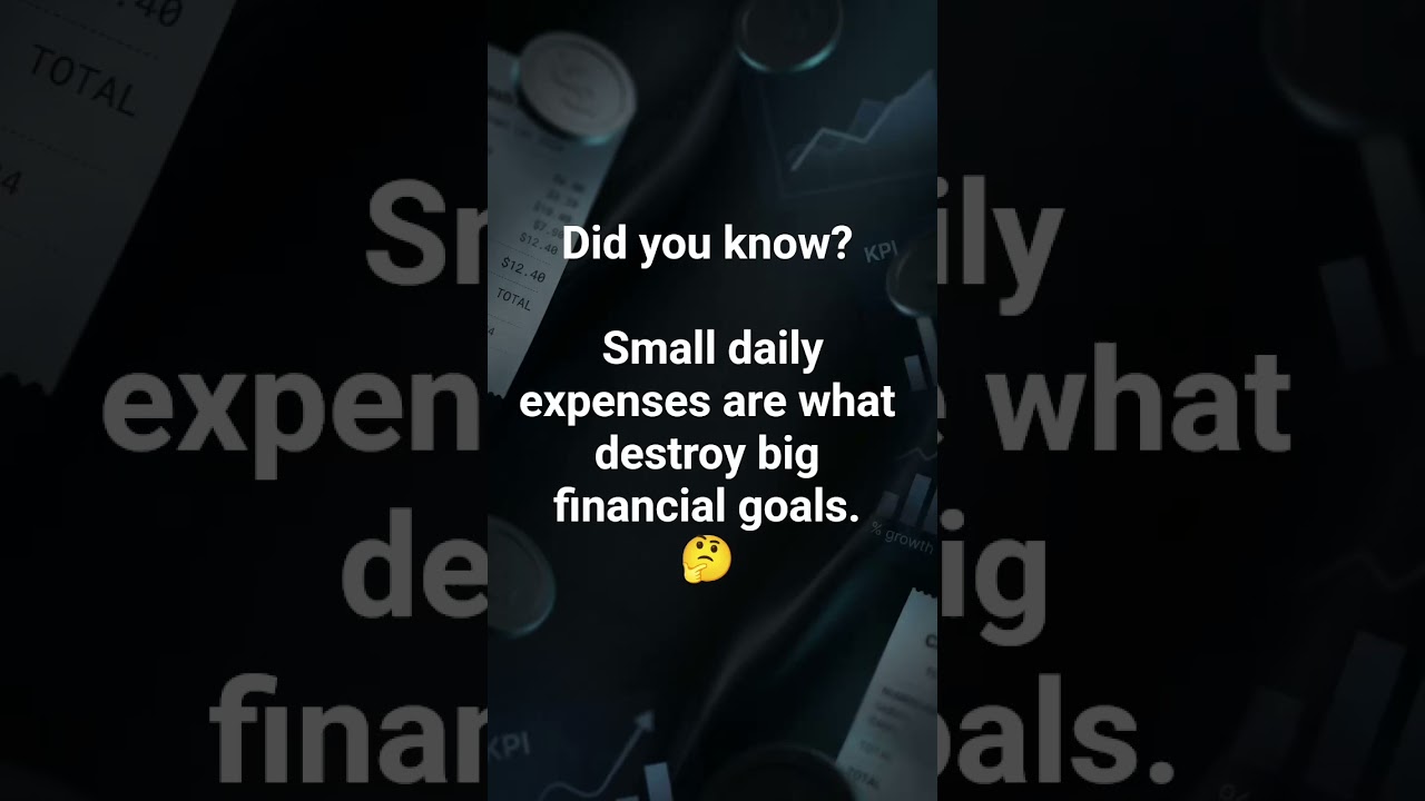 Small expenses are ruining your financial goals (Did you know?)#shorts #fyp