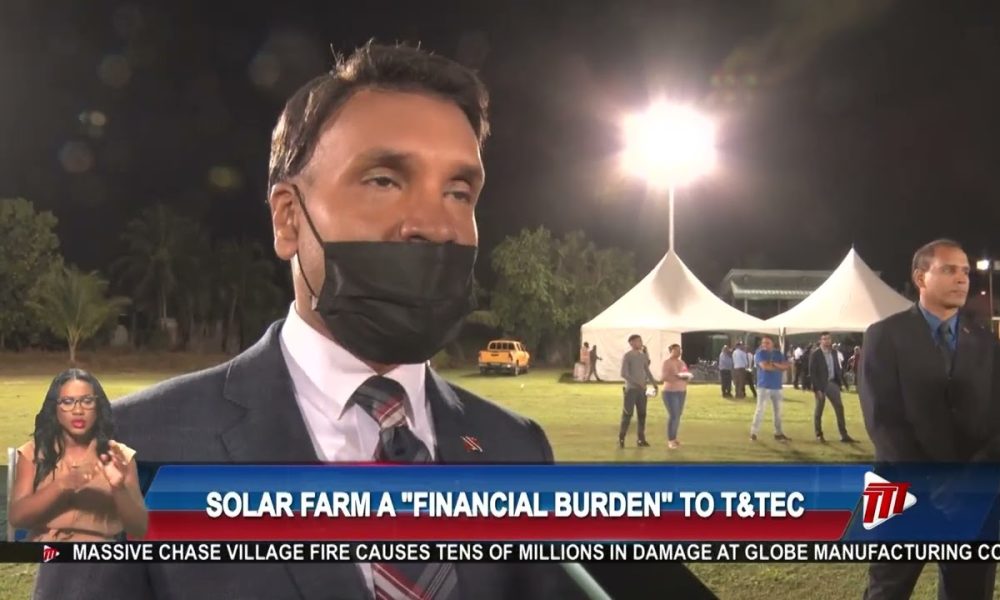 Minister Padarath : Solar Farm Project A Financial Burden To T&TEC