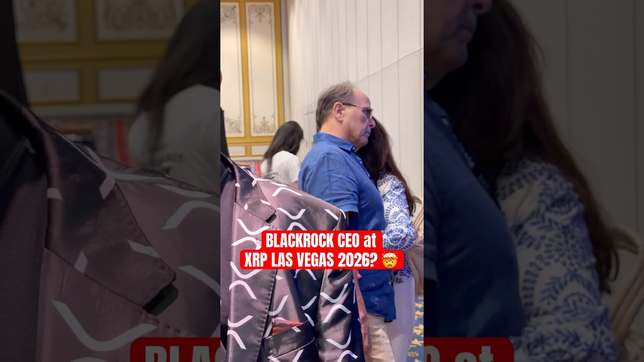 BLACKROCK CEO, LARRY FINK at XRP LAS VEGAS 2026?!?!? #xrp #blackrock #ceo #crypto #xrplasvegas