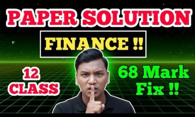 CLASS 12 FINANCE PAPER SOLUTION 2083 ll Finance Class 12 Paper Solution ll Class 12 Finance 2083