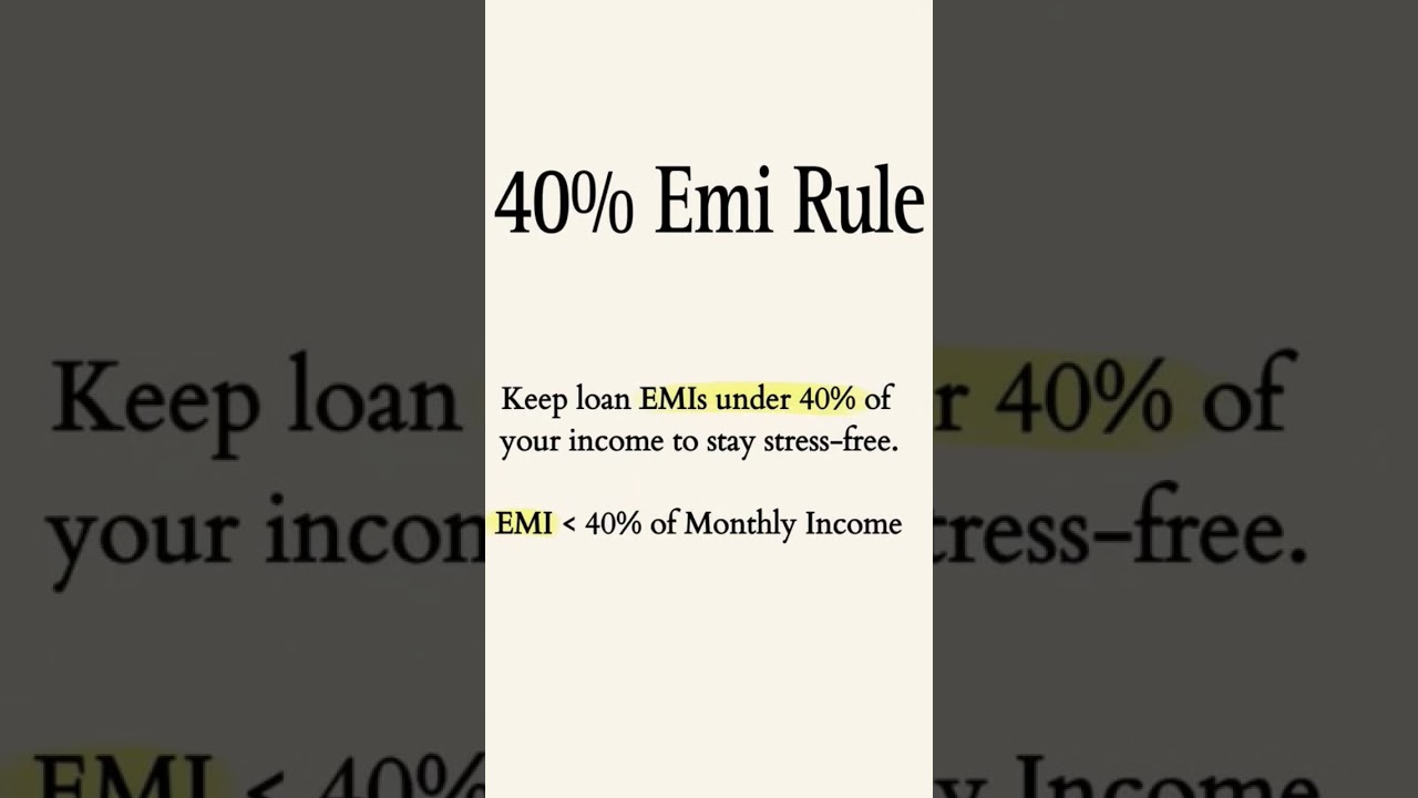 #facts #emi #finance #life #money